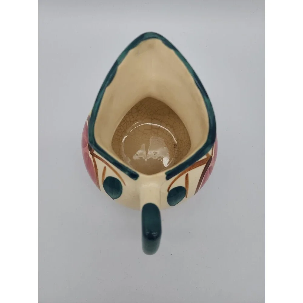Puritan Slip Ware Pottery Apple & Pear Water Creamer Pitcher Vintage